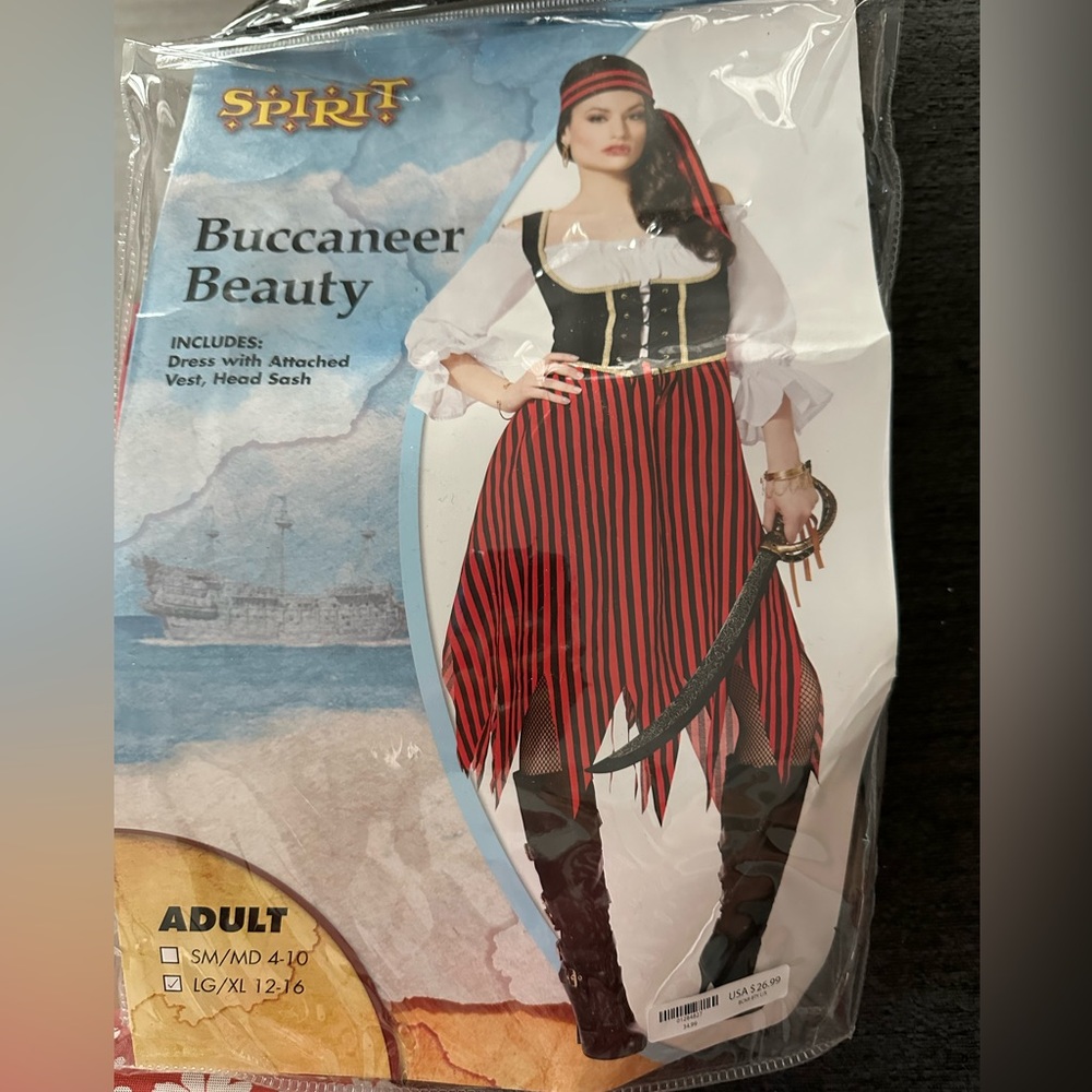 Buccaneer womens LG/XL costume